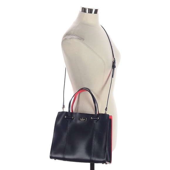 kate spade Handbags - Kate Spade New York - BRAND NEW Royal Blue & Coral Pink Satchel